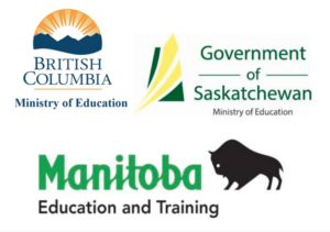 Ministers of Education from British Columbia, Saskatchewan and Manitoba