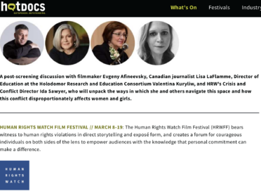 20th Annual Human Rights Watch Film Festival Panel Discussion