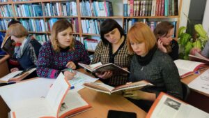 Photo from Teacher-training Workshops in Ukraine Use Kuryliw's latest book