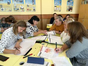 Photo from Teacher-training Workshops in Ukraine Use Kuryliw's latest book