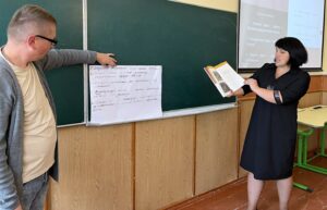 Photo from Teacher-training Workshops in Ukraine Use Kuryliw's latest book