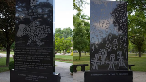 The Holodomor monument in Windsor, Ontario